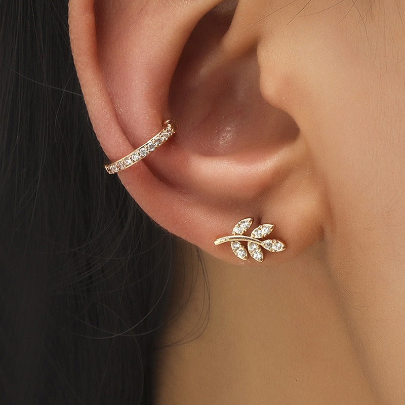 Golden Leaf Luxe Ear Cuff