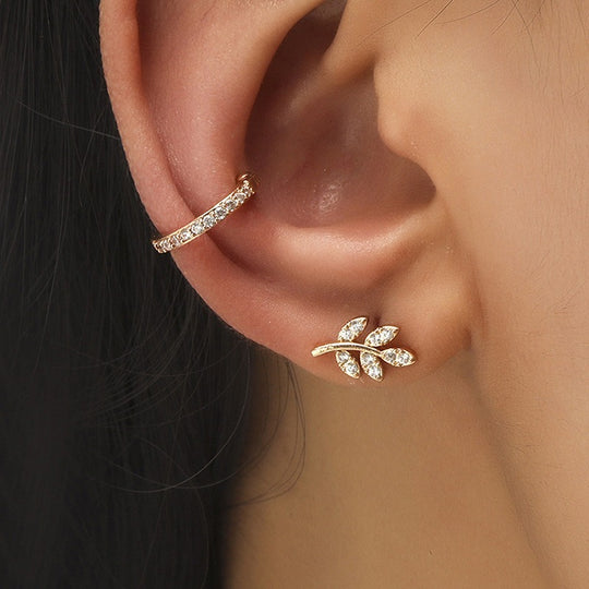 Golden Leaf Luxe Ear Cuff