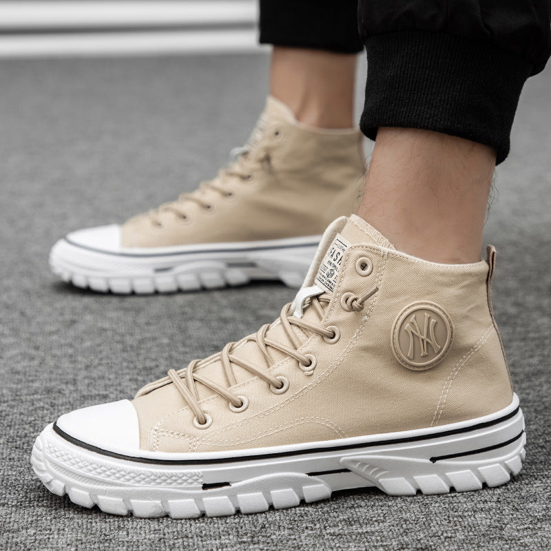 UrbanEdge High-Top Canvas Sneakers