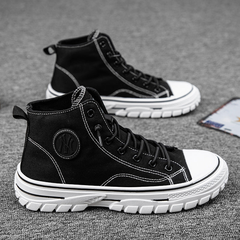 UrbanEdge High-Top Canvas Sneakers