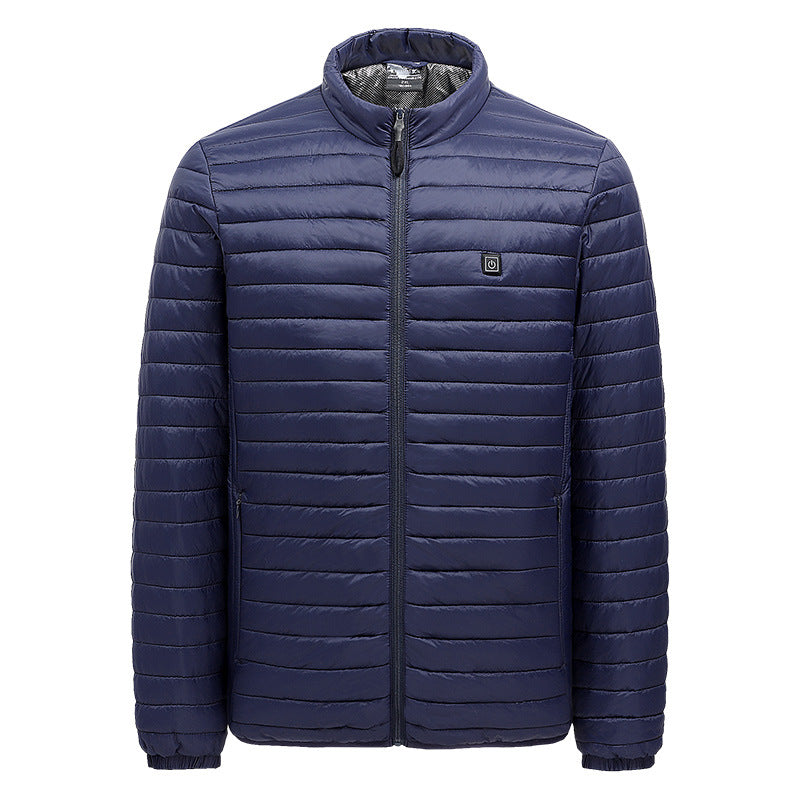 USB Heated Cotton Jacket – Unisex 4-Zone Winter Warming Coat