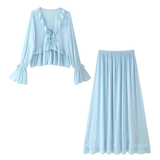 Skyline V-Neck Dress Set