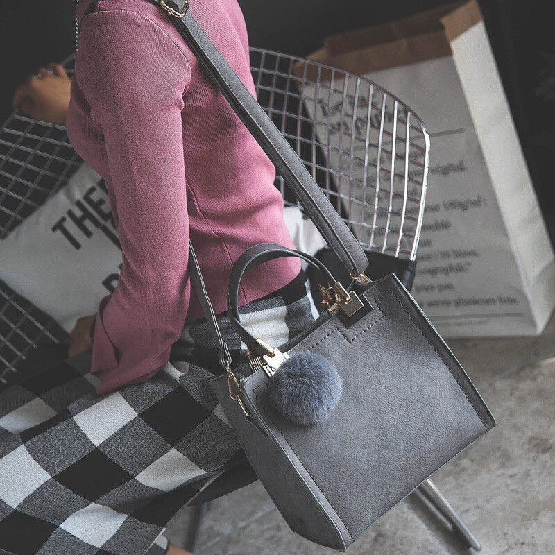 Suede Charm Tote