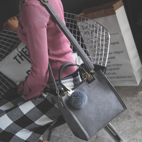 Suede Charm Tote