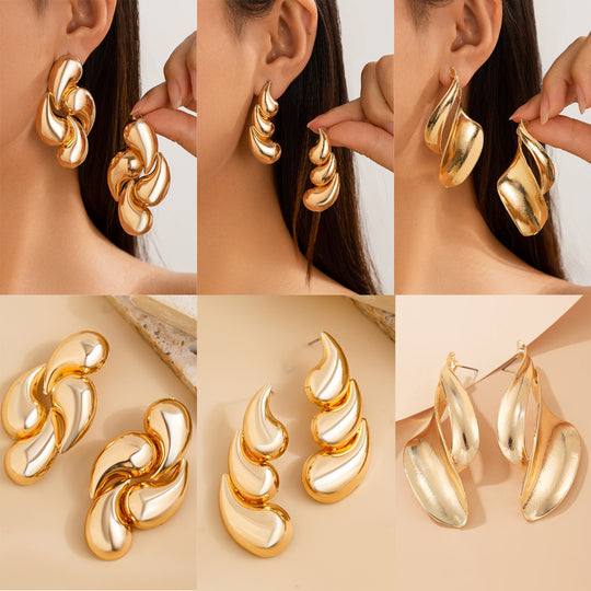 Luxury Geometric Water Drop Earrings