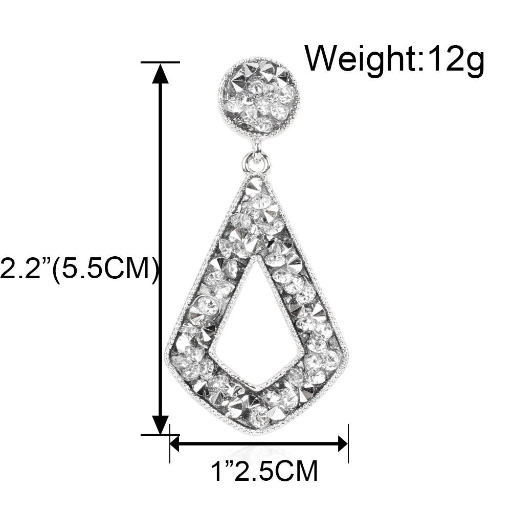 Luxe Geometry Diamond Earrings