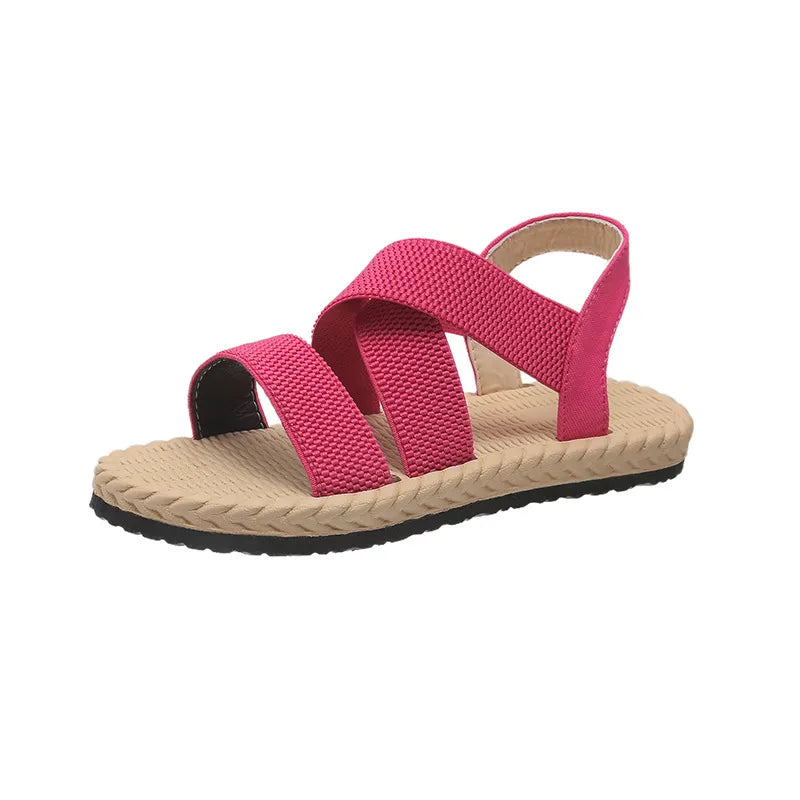 Open Toe Flat Sandals