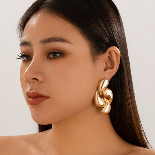 Luxury Geometric Water Drop Earrings