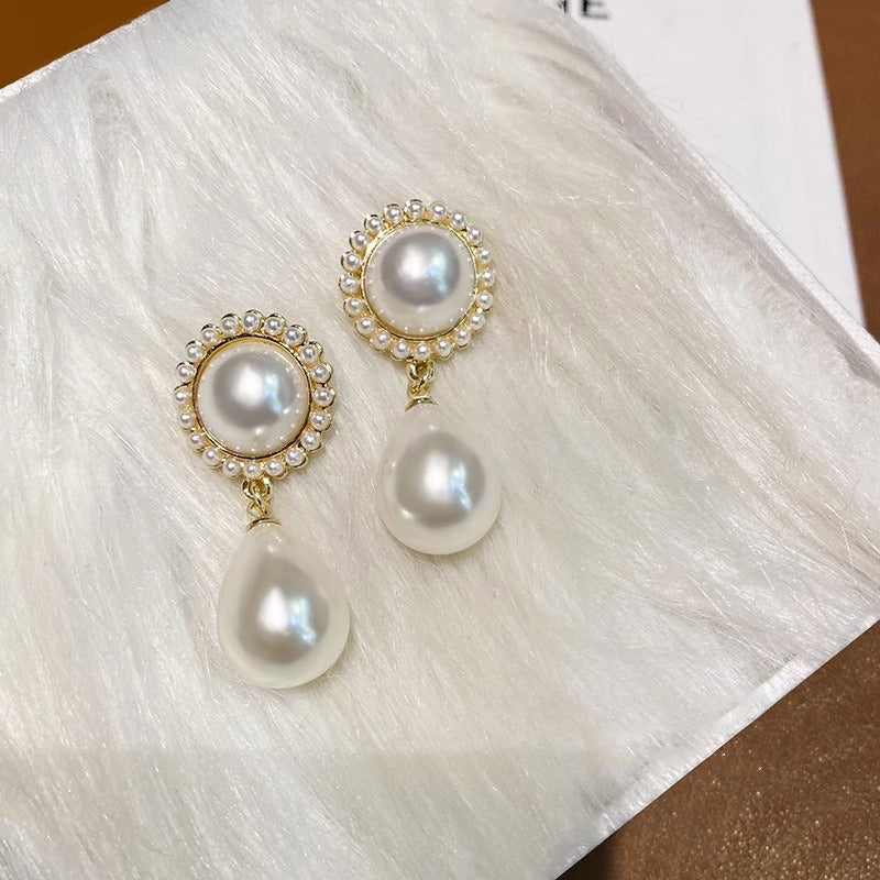 Baroque Pearl Water Drop Earrings