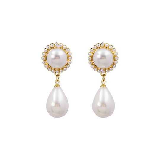 Baroque Pearl Water Drop Earrings