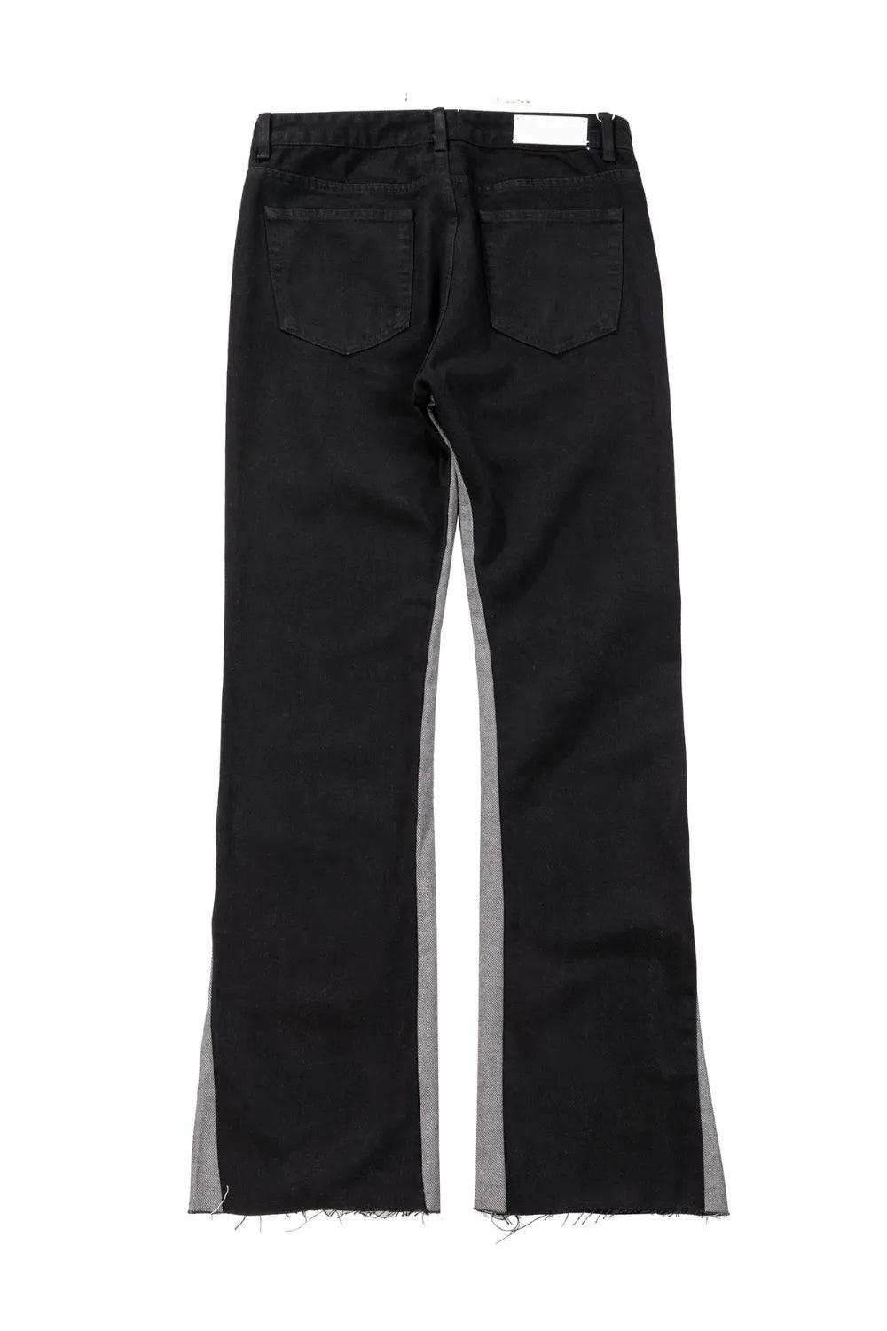Contrast Bootcut Jeans