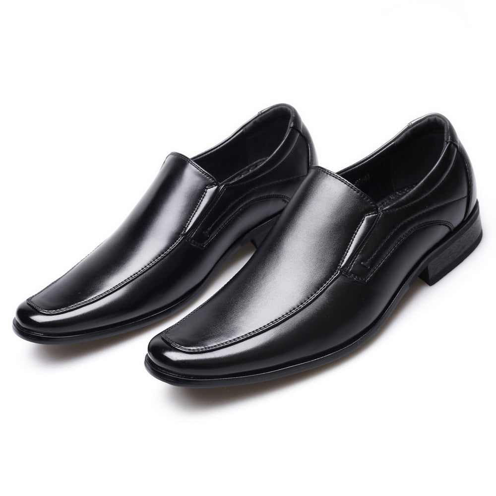 KuroSquare Polished Leather Slip-Ons – Japanese Style Men’s Shoes
