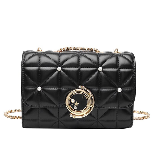 Luxe Lattice Chain Shoulder Bag