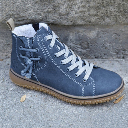Cozy Zipper Ankle Boots