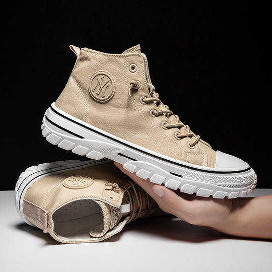 UrbanEdge High-Top Canvas Sneakers