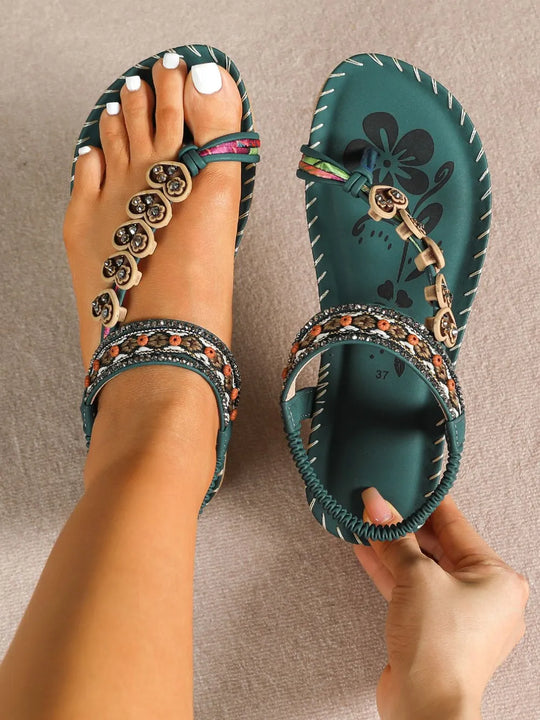 Beaded Diamond Sandals