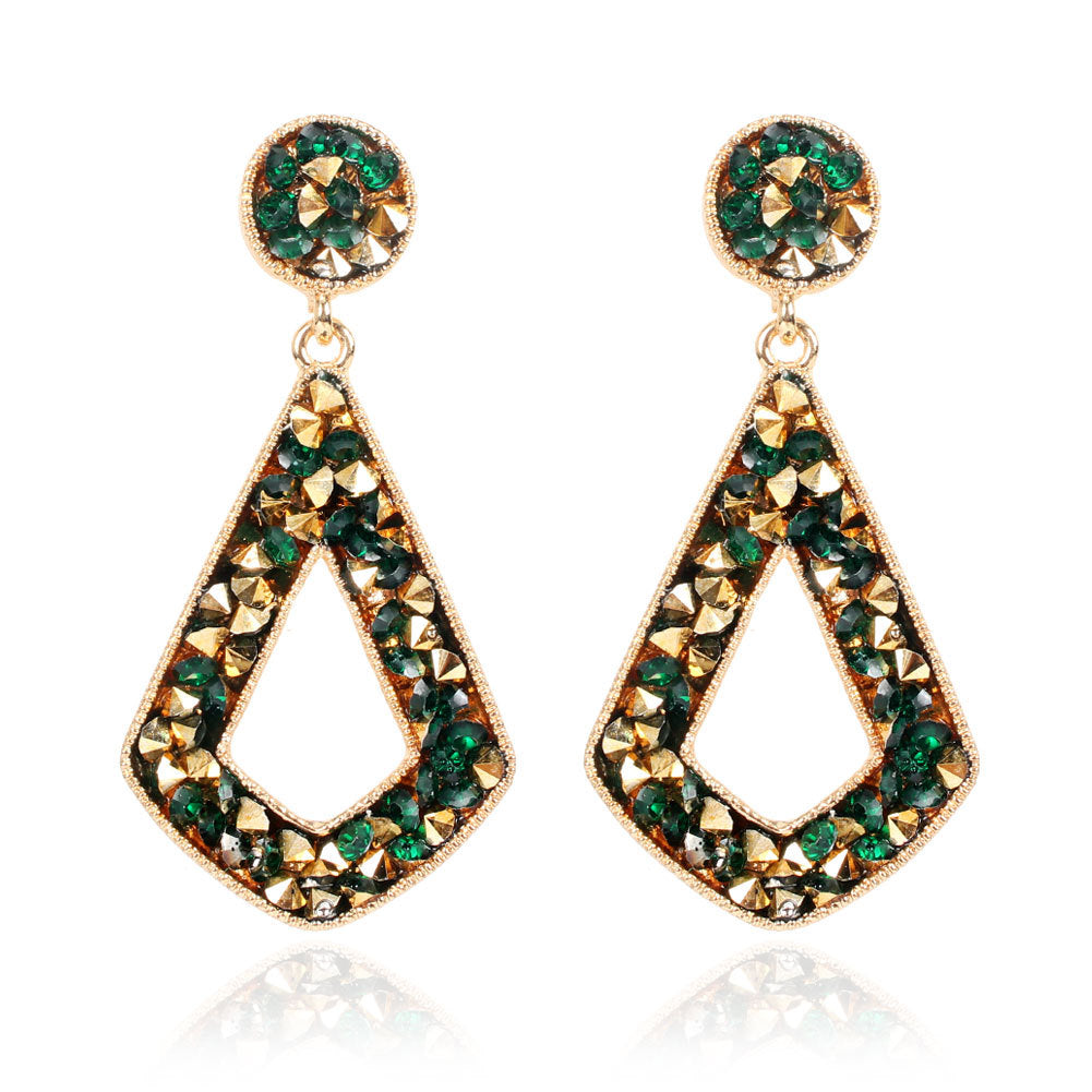 Luxe Geometry Diamond Earrings