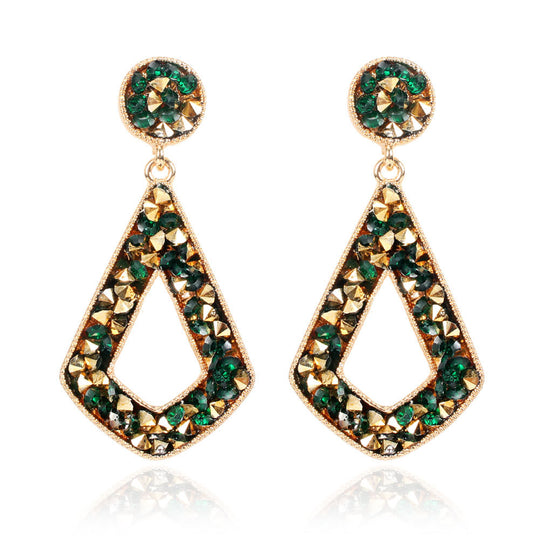 Luxe Geometry Diamond Earrings