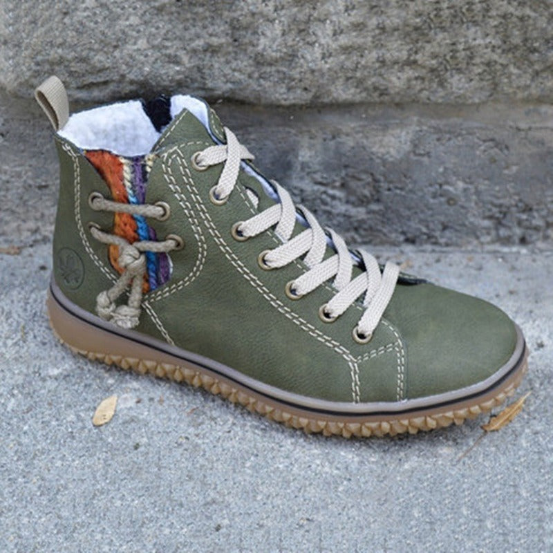 Cozy Zipper Ankle Boots