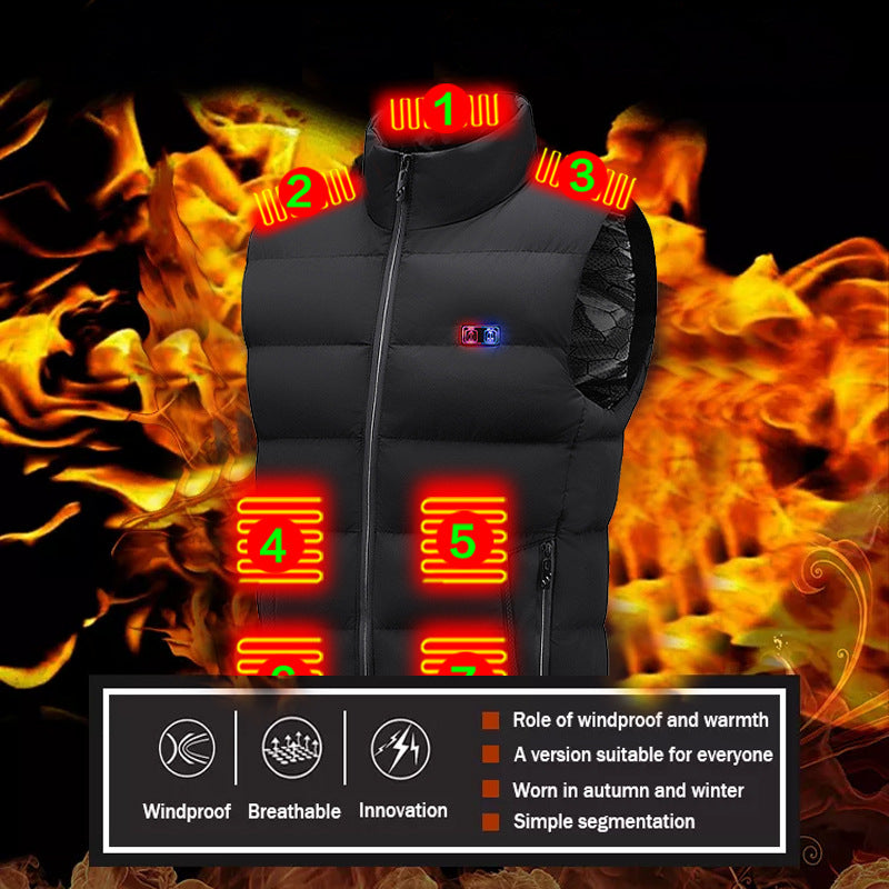USB Heated Vest – Unisex Winter Electric Warming Jacket