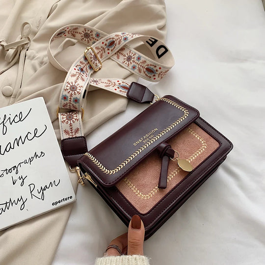Voyage Contrast Leather Crossbody