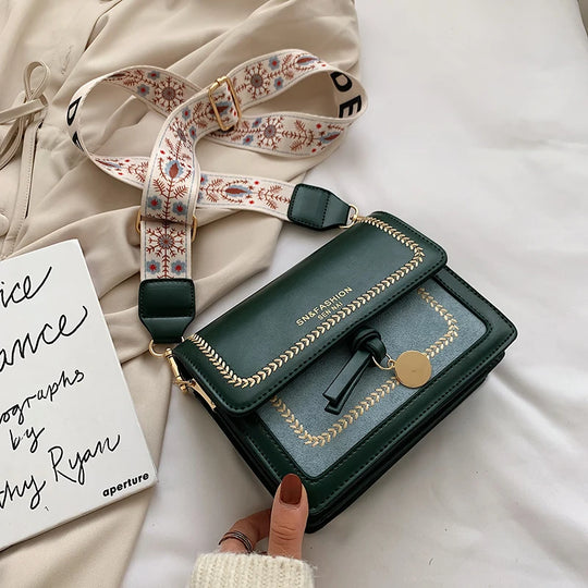 Voyage Contrast Leather Crossbody
