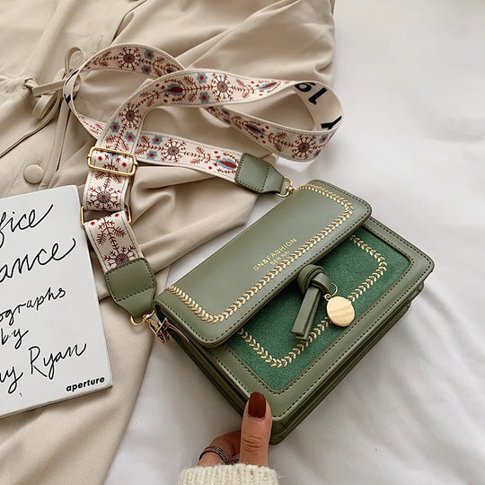 Voyage Contrast Leather Crossbody