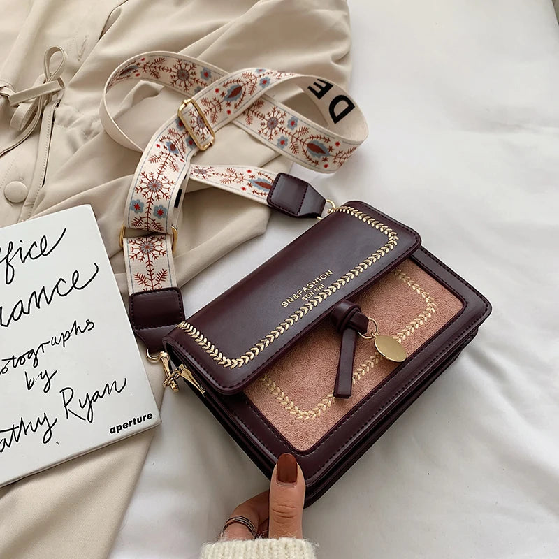 Voyage Contrast Leather Crossbody