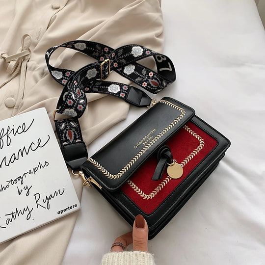 Voyage Contrast Leather Crossbody