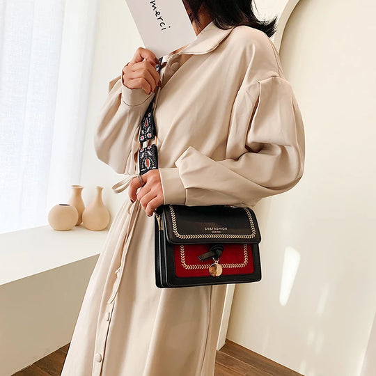 Voyage Contrast Leather Crossbody